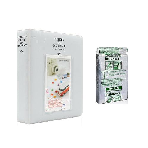 Fujifilm Instax Mini 10X1 airmail Instant Film with Instax Time Photo Album 64 Sheets