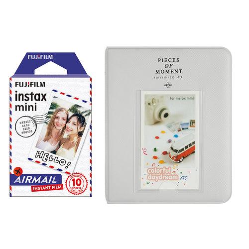 Fujifilm Instax Mini 10X1 airmail Instant Film with Instax Time Photo Album 64 Sheets