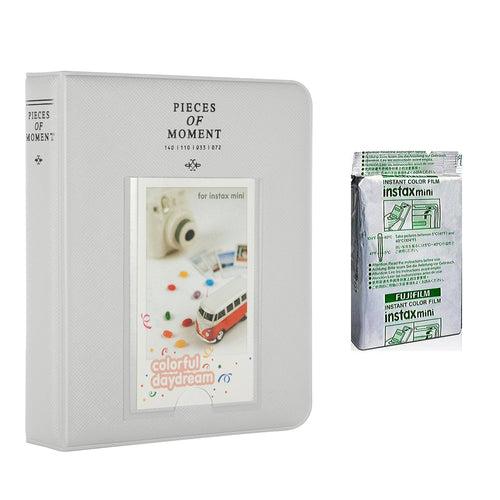 Fujifilm Instax Mini 10X1 airmail Instant Film with Instax Time Photo Album 64 Sheets