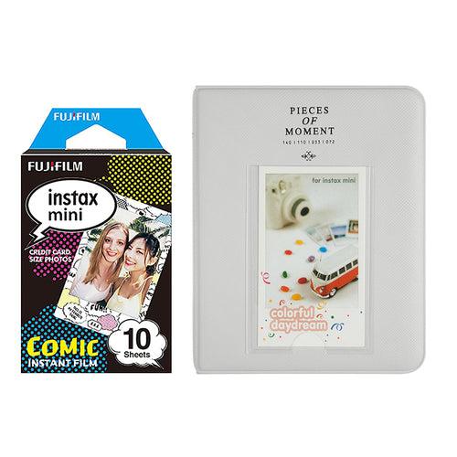 Fujifilm Instax Mini 10X1 comic Instant Film with Instax Time Photo Album 64 Sheets
