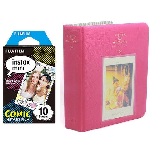 Fujifilm Instax Mini 10X1 comic Instant Film with Instax Time Photo Album 64 Sheets