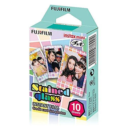 Fujifilm Instax Mini Film Rainbow  Staind Glass  Shiny Star Film 10 Sheets X 3 Pack
