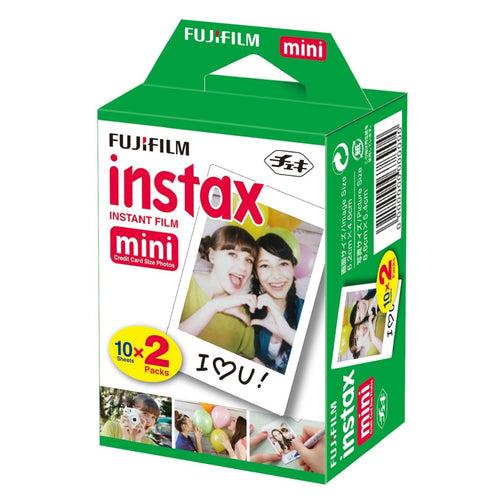 Fujifilm Instax Mini Film Rainbow 10, White 10x2 with 20 Decorative Stickers