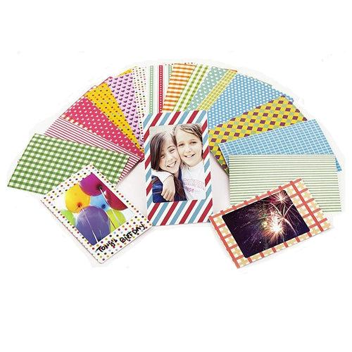 Fujifilm Instax Mini Film Rainbow 10, White 10x2 with 20 Decorative Stickers