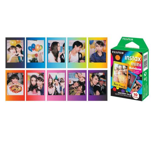 Fujifilm Instax Mini Films Airmal, Stripe, Rainbow, Candy Pop Film 10 Sheets X 4