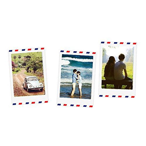 Fujifilm Instax Mini Instant Film Comic 10x1 + Airmail 10x1+ White 10x2 with 20 Decorative Skin Stickers