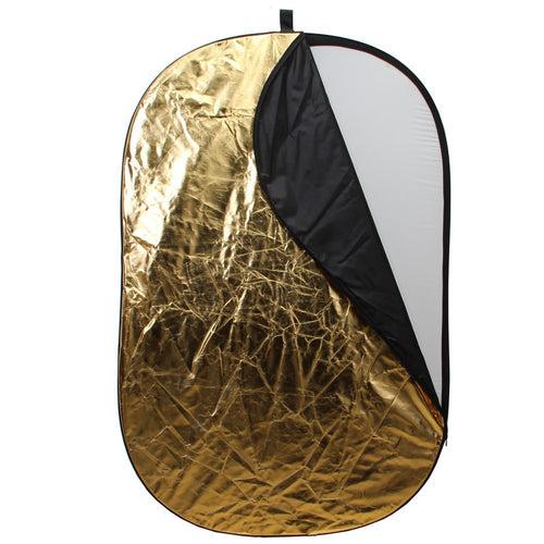 78" x 59" (200 x 150cm) 5 in 1 Portable Oval Collapsible Multi Disc Photography Studio Light Reflector