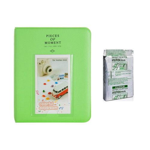 Fujifilm Instax Mini 10X1 airmail Instant Film with Instax Time Photo Album 64 Sheets