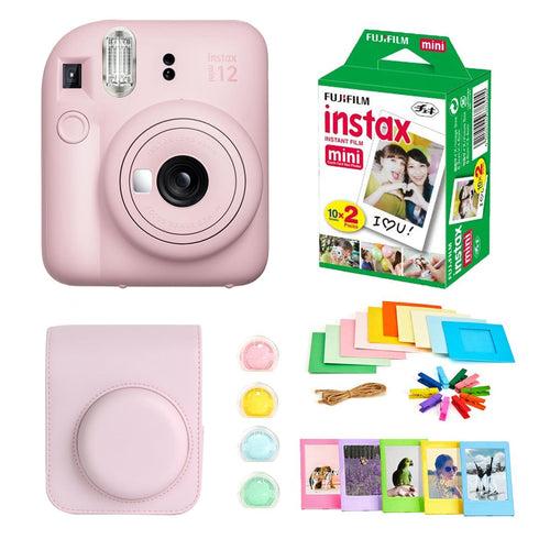 Fujifilm Instax Mini 12 Instant Camera + Instax Mini Twin Pack Film + Hanging Frames + Plastic Frames + Case + Close Up Filters - All Inclusive Bundle