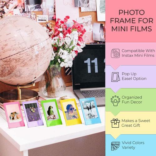 Fujifilm Instax Mini 12 Instant Camera + Instax Mini Twin Pack Film + Hanging Frames + Plastic Frames + Case + Close Up Filters - All Inclusive Bundle