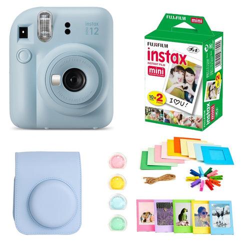 Fujifilm Instax Mini 12 Instant Camera + Instax Mini Twin Pack Film + Hanging Frames + Plastic Frames + Case + Close Up Filters - All Inclusive Bundle