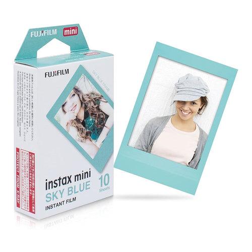 Fujifilm Instax Mini Sky Blue Film With Rabbit Design Hanging Paper Photo Frame - 10 Exposures