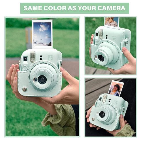 Zikkon Instax Mini 12 Protective Camera Case PU Leather Carrying Bag