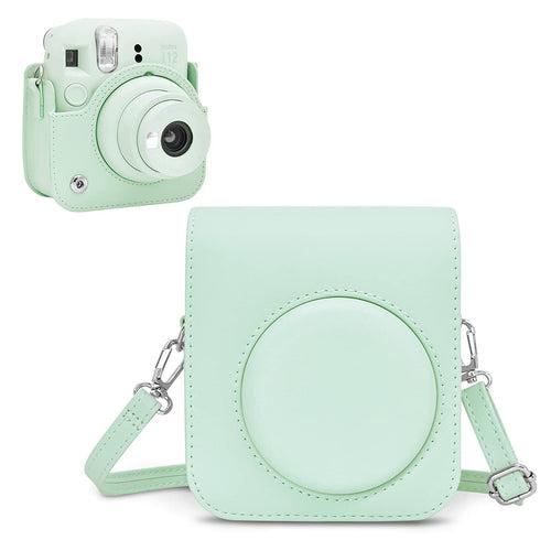 Zikkon Instax Mini 12 Protective Camera Case PU Leather Carrying Bag