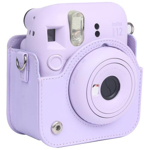 Zikkon Instax Mini 12 Protective Camera Case PU Leather Carrying Bag