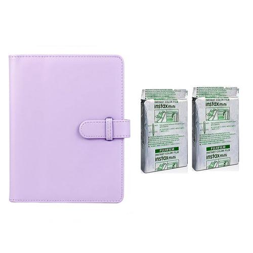 Fujifilm Instax Mini 10X2 Instant Film With Compatible 128 Pockets Mini Photo Album