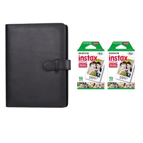 Fujifilm Instax Mini 10X2 Instant Film With Compatible 128 Pockets Mini Photo Album