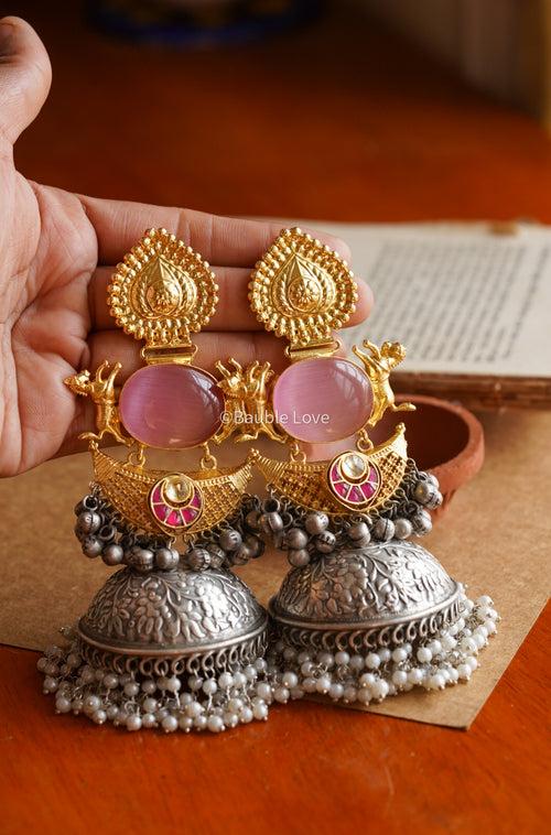 Festive Statement Jhumka Earrings