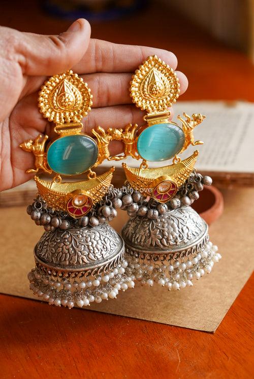 Festive Statement Jhumka Earrings