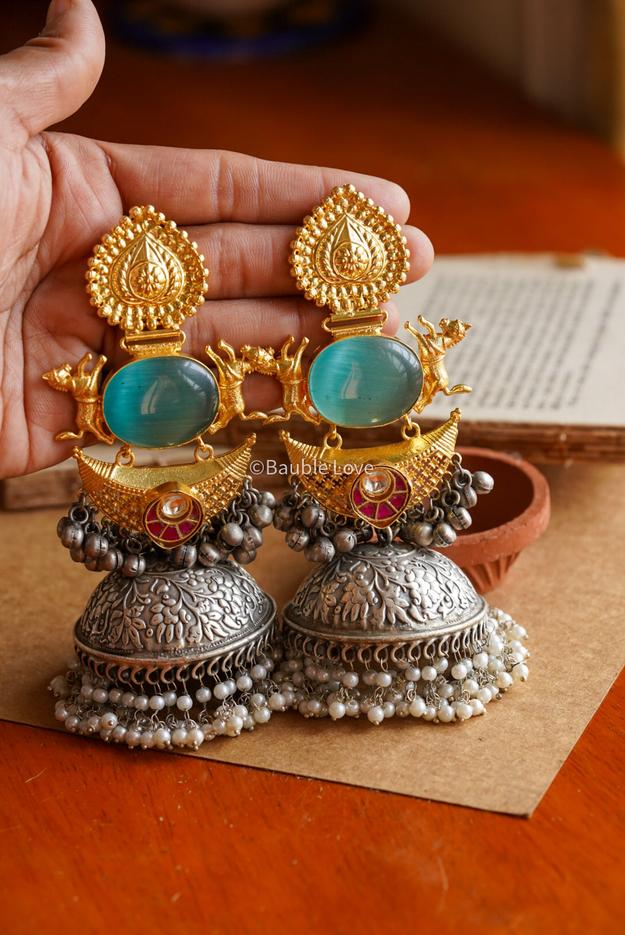 Festive Statement Jhumka Earrings