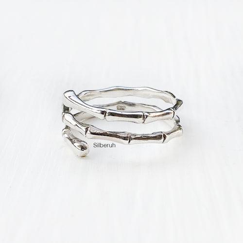 Bamboo Silver Ring