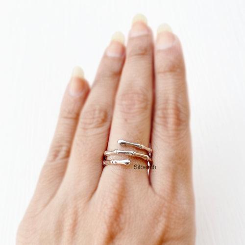 Bamboo Silver Ring