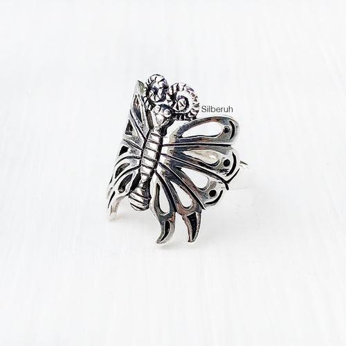 Silver Butterfly Ring