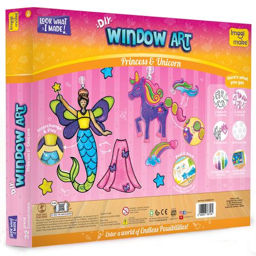 Window Art Princess & Unicorn