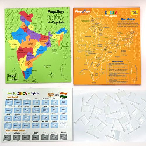 Mapology Combo Kit - India Map Puzzle & Space Odyssey