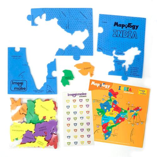 Mapology Combo - India, World and Europe