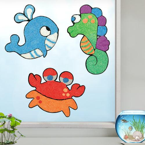 Clay Stickers - Aqua World