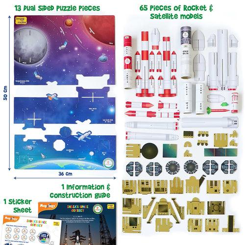 Mapology Combo Kit - India Map Puzzle & Space Odyssey