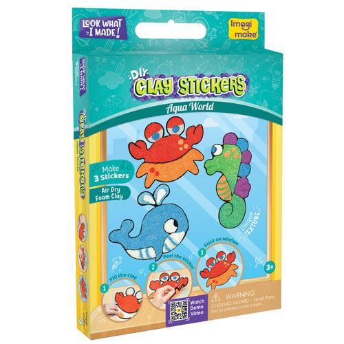 Clay Stickers - Aqua World