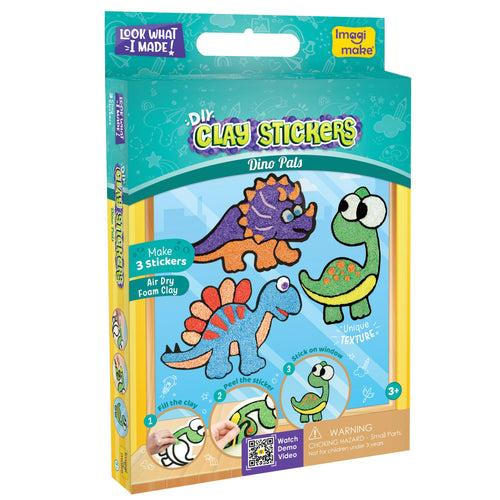 Clay Stickers - Dino Pals