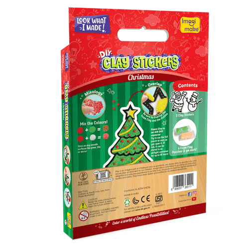 Clay Stickers - Christmas