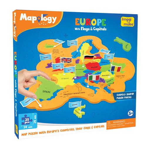 Mapology Europe with Capitals