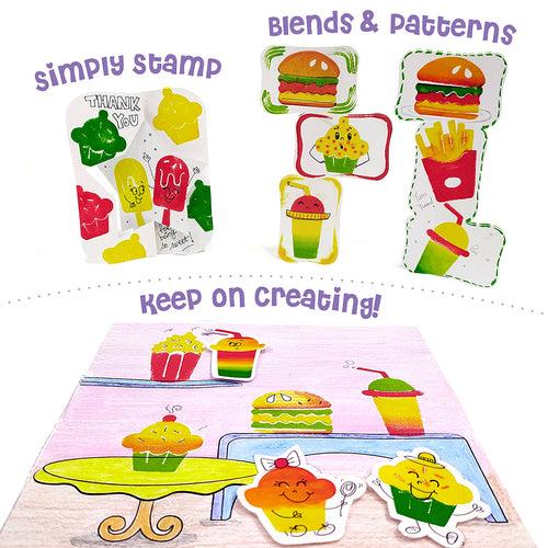 Stamp Art Combo - Ocean, Food, Smiley and Jungle