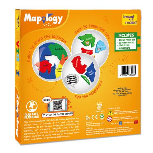 Mapology: Pack of 6 States of India Map Puzzle