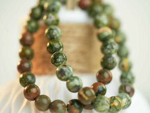 Unakite Bracelet: Harmony in Nature's Palette