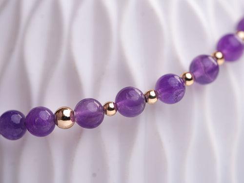 Amethyst Necklace with Love Shape Pendant: Embrace Divine Love and Harmony