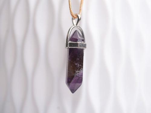 Amethyst Wand Pendant: Elevate Channel Spiritual Clarity and Serenity