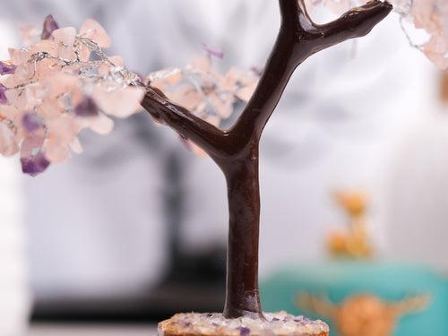 Amethyst and Rose Quartz Tree: Unveil the Harmony of Spiritual Serenity and Love