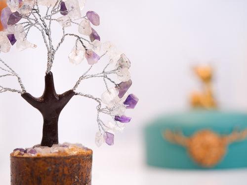 Amethyst and Clear Quartz Tree: A Harmonious Union of Wisdom and Clarity