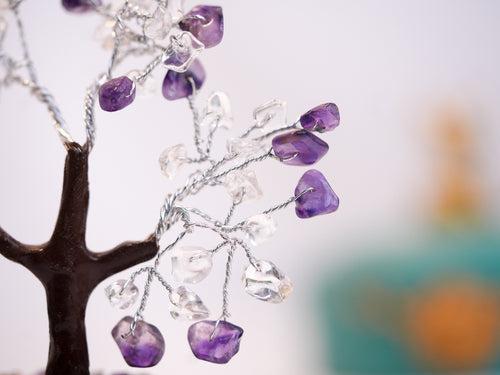 Amethyst and Clear Quartz Tree: A Harmonious Union of Wisdom and Clarity