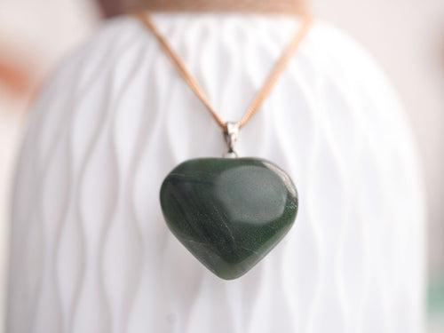 Green Jade Heart Pendant Elevate Your Style and Invite Abundance