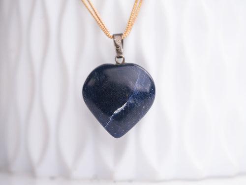 Heart Lapis Lazuli Pendant: Embrace Divine Wisdom and Unconditional Love