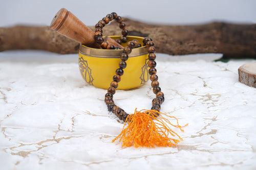 Tiger's Eye Mala: Harness the Courage Within