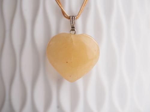 Yellow Aventurine Heart Pendant: Radiate Joy and Attract Positivity