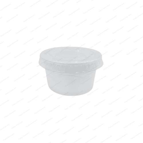 55ml Paper Sauce Cup With PET Lid