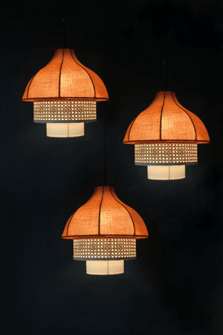 Kanna Amber Pendant Lamp Cluster